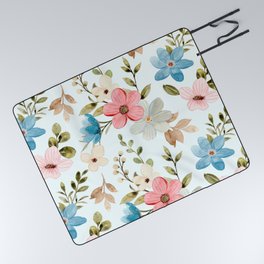 Spring Beige and Pink Trendy Collection Picnic Blanket