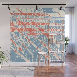 Red-ish White-ish and Blue-ish Wall Mural