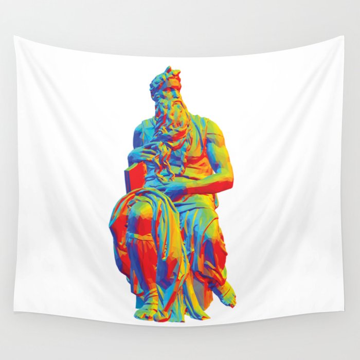 The Moses by Michelangelo Wall Tapestry