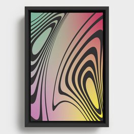 Abstract Gradient 5 Framed Canvas