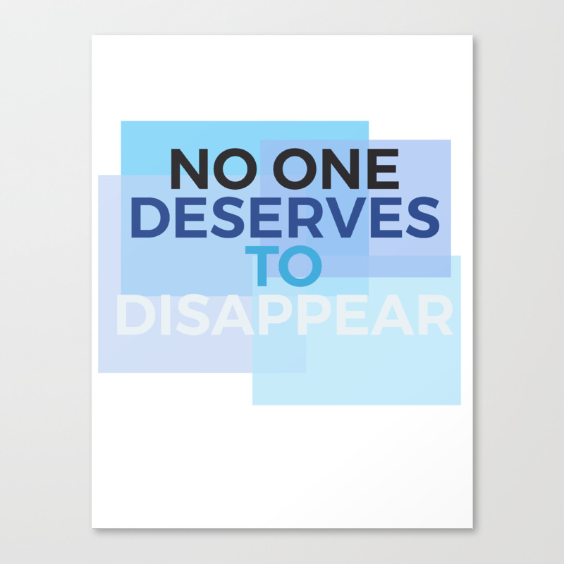 Disappear Dear Evan Hansen Canvas Print By Itsmabad Society6