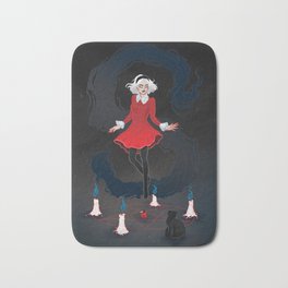 Spellman Bath Mat | Blackcat, Digital, Magic, Witch, Fire, Ink, Painting, Chillingadventures, Witchy, Flame 