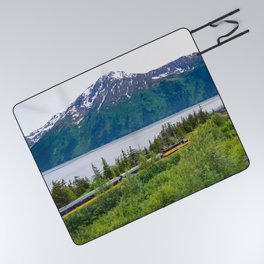 Alaska Passenger Train - Bird Point Picnic Blanket