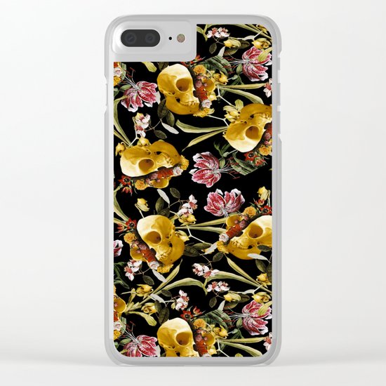 Monkey Skull Clear iPhone Case