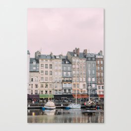 Honfleur by the Water - Town in Normandy, France - Fine Art Travel Photography Canvas Print