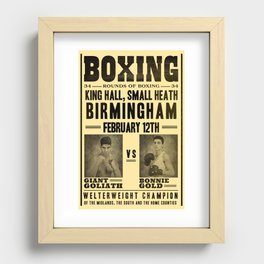 Boxing Peaky f*cking Blinders Recessed Framed Print