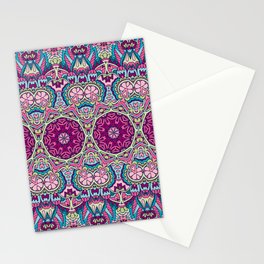 Colorful Oriental Rug Mandala Boho Pattern Stationery Card