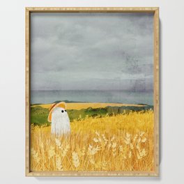 There's a ghost in the wheat field again... Serving Tray