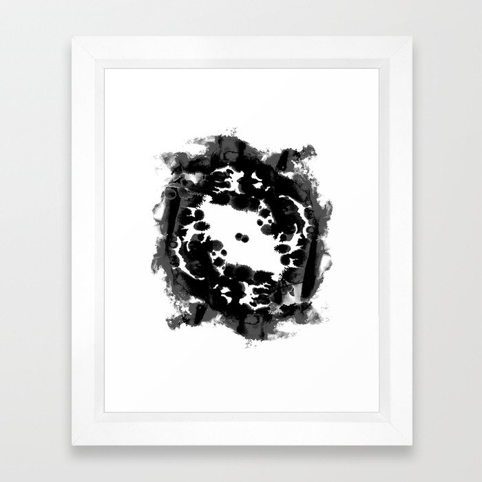 Enso black and white minimal watercolor japanese abstract painting zen art framed art print by andrealauren society6 Enso black and white minimal watercolor japanese abstract painting zen art framed art print by andrealauren society6
