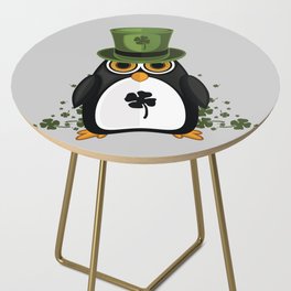 Saint Patrick's Penguin Side Table
