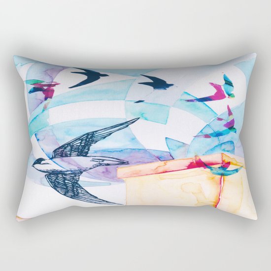 Chimney Divers Rectangular Pillow