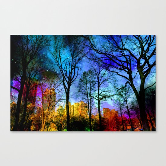 Magical sky Central Park Canvas Print