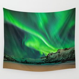Northern Lights - Aurora Borealis_Winter Wall Tapestry