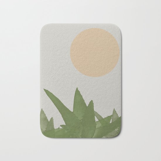 Aloe and moon Bath Mat