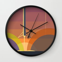 Falcon 9 Launch minimalist  Wall Clock