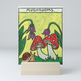 Mushrooms Mini Art Print