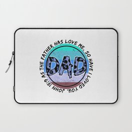 Dad christianity quote Fathersday 2022 Laptop Sleeve
