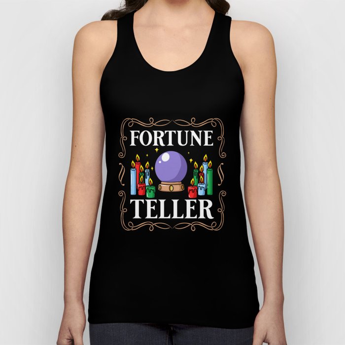 Fortune Telling Paper Cards Crystal Ball Tank Top