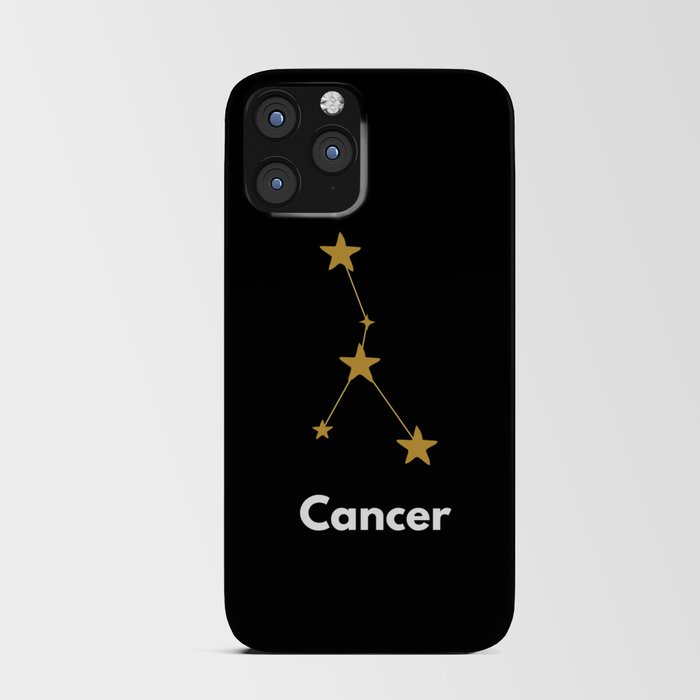 Cancer, Cancer Zodiac, Black iPhone Card Case