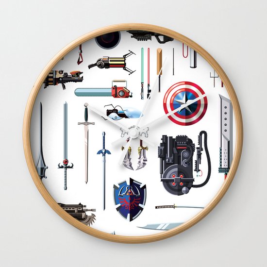 Famous Weapons Wall Clock
