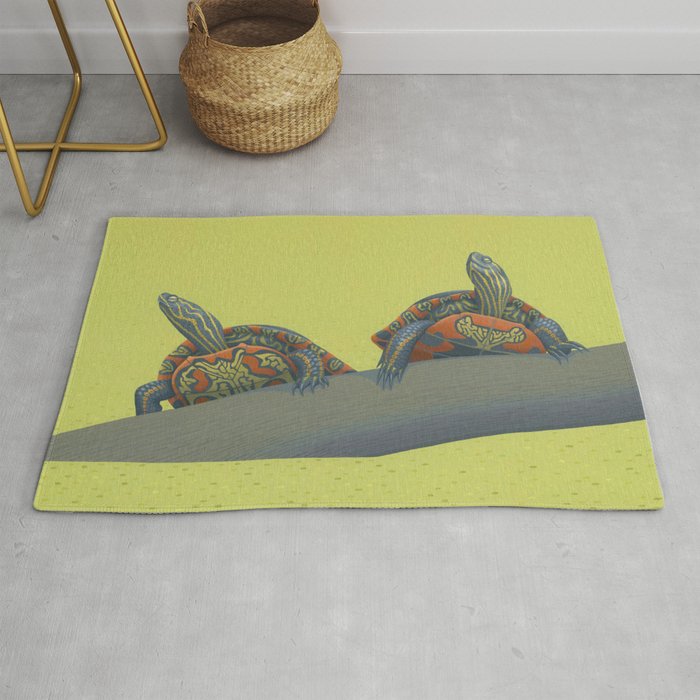 Painted Turtles Rug