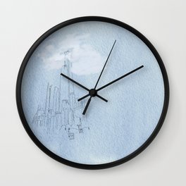 New York Fog Wall Clock