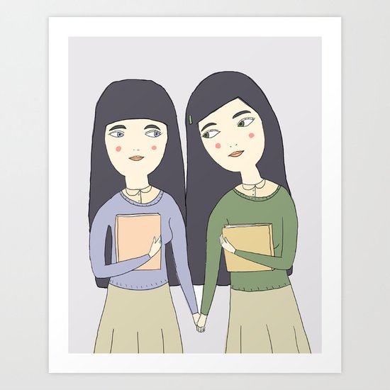 Best Friends Art Print