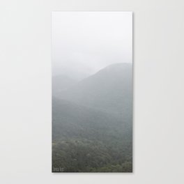 foggy mountains Canvas Print