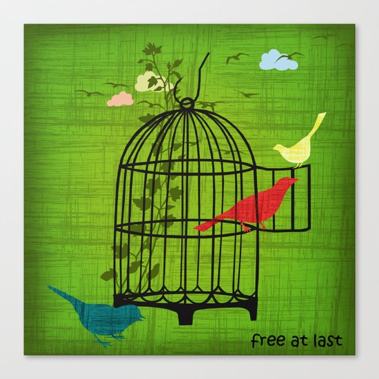 free at last Canvas Print