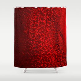 Red sequins Shower Curtain