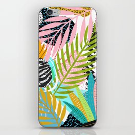 abstract palm leaves iPhone Skin