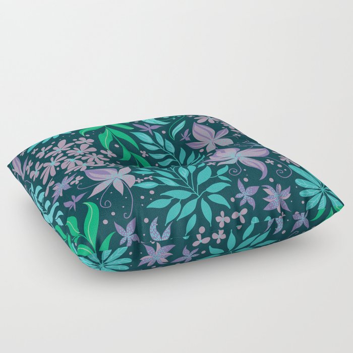 Magic Forest Foliage Floor Pillow