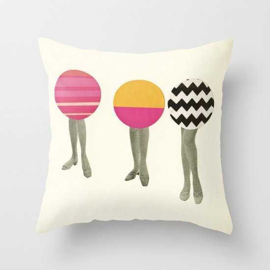 Dancing Feet Throw Pillow