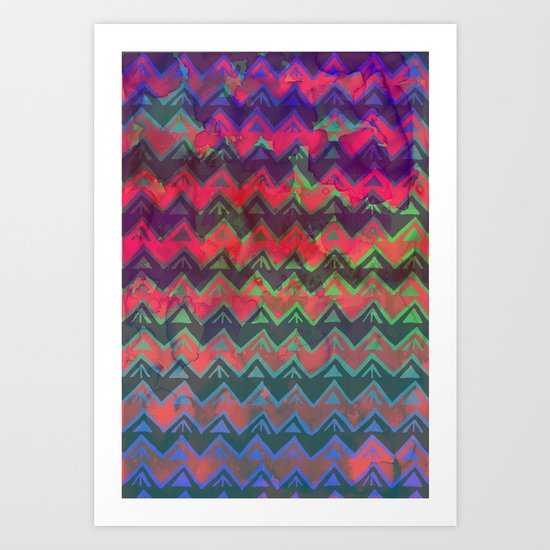 RHYTHM - Rainbow Ombre Art Print