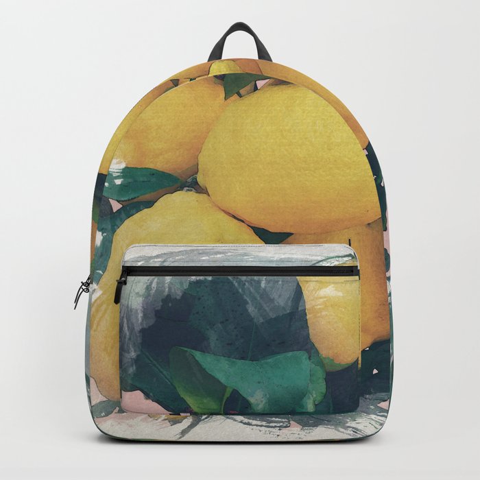 Lemon Tree Watercolor Style, Wall Art, Wall Decor  Backpack