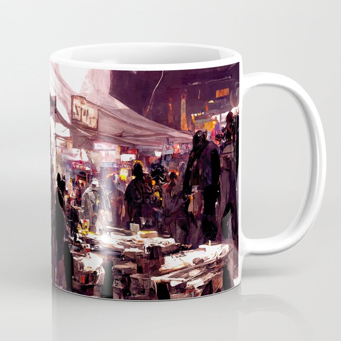 Post-Apocalyptic street market Coffee Mug