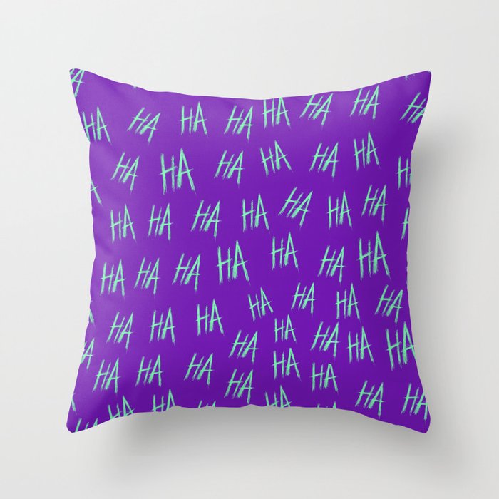 Crazy Harara Purple Throw Pillow