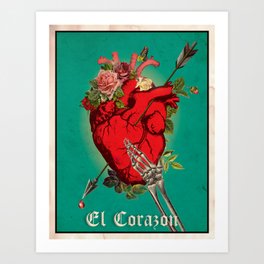 El Corazon Art Print