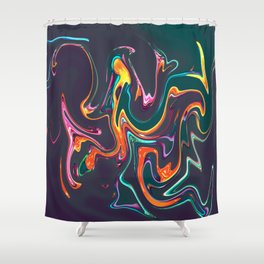 Abstract Marble Painting Shower Curtain