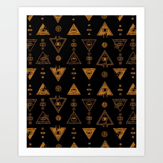Seeing (Dark) Art Print
