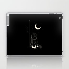 Talking to the Moon - Black and White Laptop Skin
