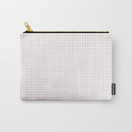 Simply Grid Lines in Rose Gold Sunset Carry-All Pouch