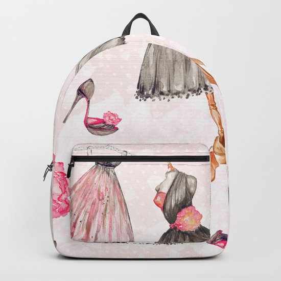Black dress fashion #1 Backpack