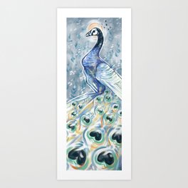 Dusky Peacock Art Print