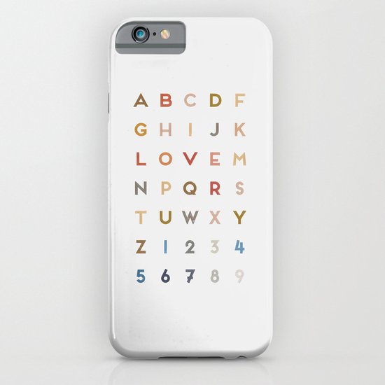Letter Love - Color iPhone & iPod Case