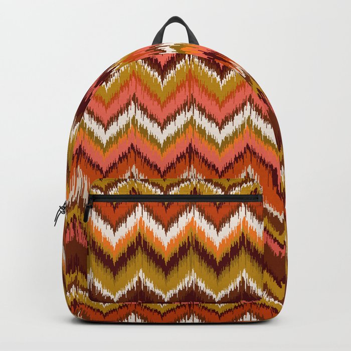 8-Bit Ikat Pattern – 60s Palette Backpack