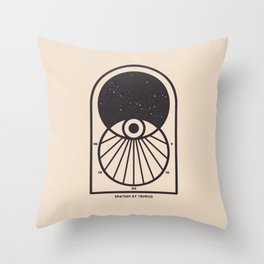 Space and Time Throw Pillow