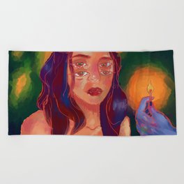 hot skin Beach Towel