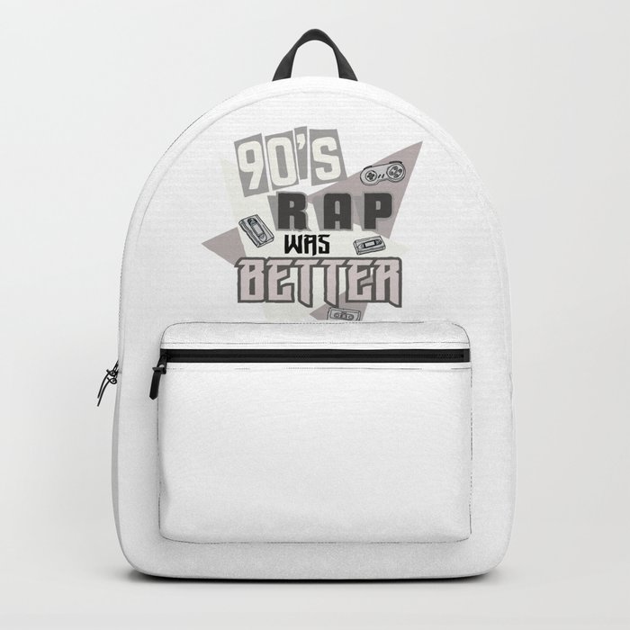 90s Rap Music graphic Retro Hip Hop Rapper design Backpack by