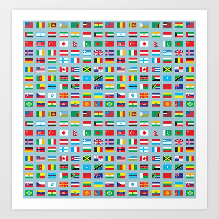 OP 6 - Flag of the World Government Art Board Print by Cleobule